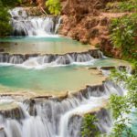 Landscape of waterfalls